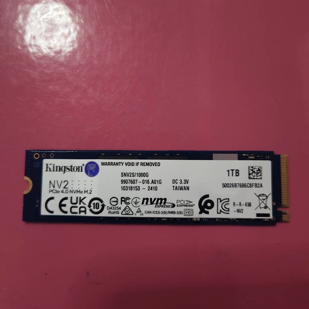 SSD M.2 NVME 1 TB Kingston NV2 PCLE 4.0 ประกัน J.I.B 10/7/2027