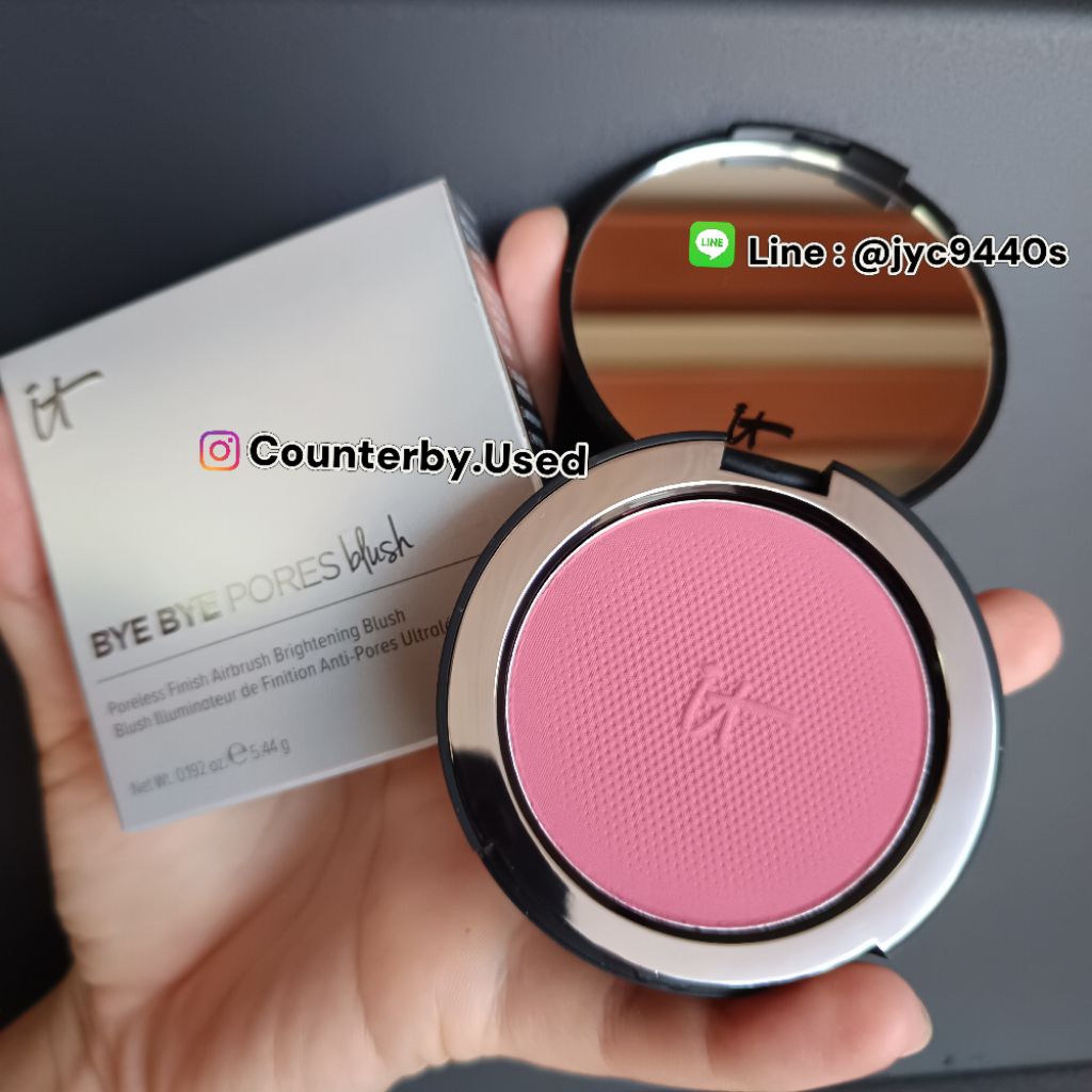 ของใหม่ 🔥It Cosmetics Bye Bye Pores Blush ( Love ) สีNatural soft pink