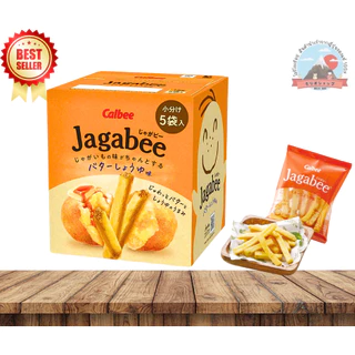 Calbee Jagabee มันฝรั่งแท่งกรอบอร่อย80g (1กล่อง มี 5 ซอง)1 ซอง มี 16 g. มี 3 รสชาติ ให้เลือก