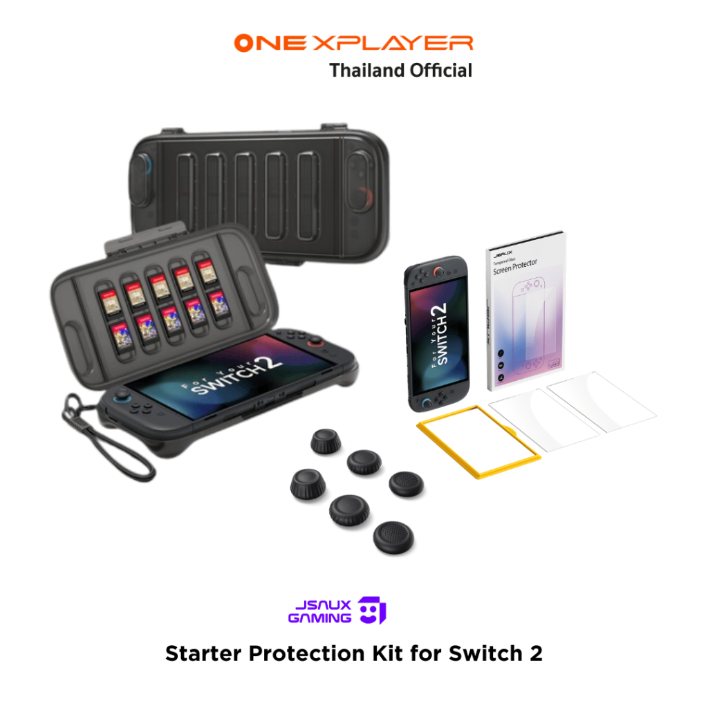 [พร้อมส่งจากไทย] JSAUX Starter Protection Kit for Switch 2 ชุดเคสกันกระแทก ฟิล์มกันรอย จอยสติ๊กแคป สำหรับ รุ่น Switch 2