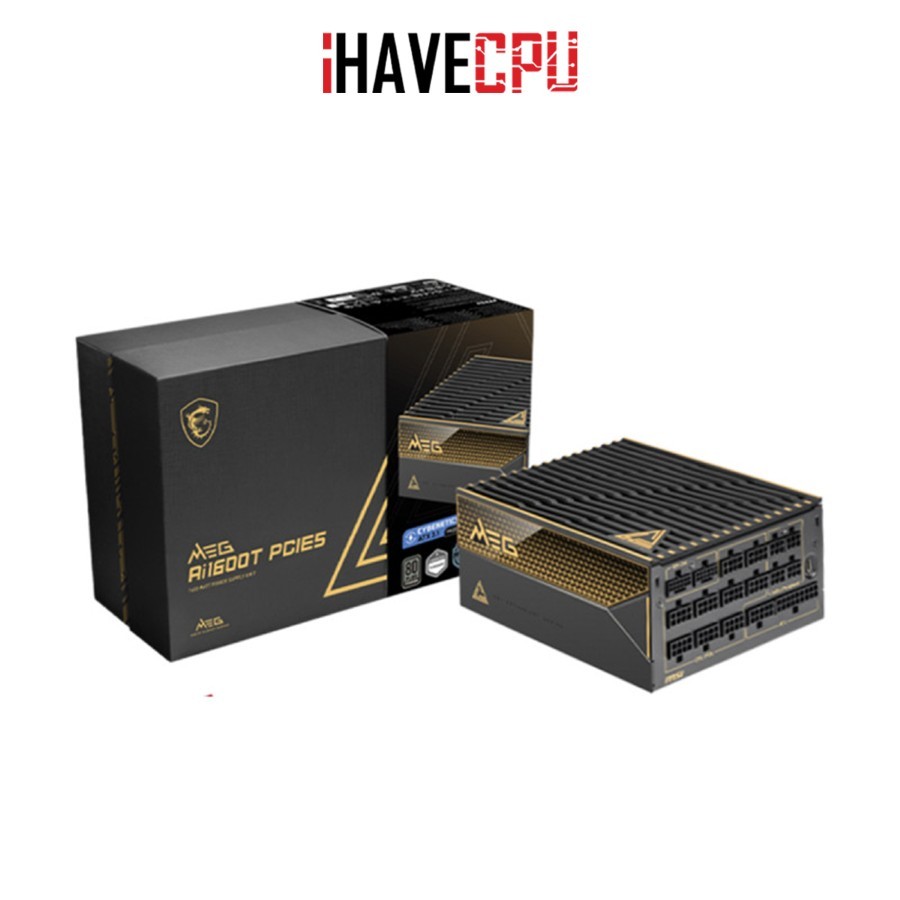 iHAVECPU PSU (อุปกรณ์จ่ายไฟ) MSI MAG Ai1600T PCIE5 - 1600W (80+TITANIUM)