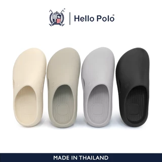 Hello Polo รองเท้าหัวโตแฟชั่น รองเท้าแตะลําลอง รองเท้านุ่ม สําหรับผู้หญิง และผู้ชาย กันลื่นและทนทาน ดีไซน์เพรียว HP8037