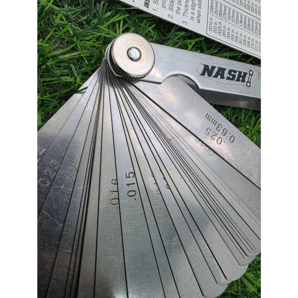 ์NASHI ฟิลเลอร์เกจ์ 26 ใบ Blade ตัวเลขปั๊มลงใบ ไม่สกีน ไม่หลุด ไม่ลอก สินค้าพร้อมส่ง - รูปที่ 2