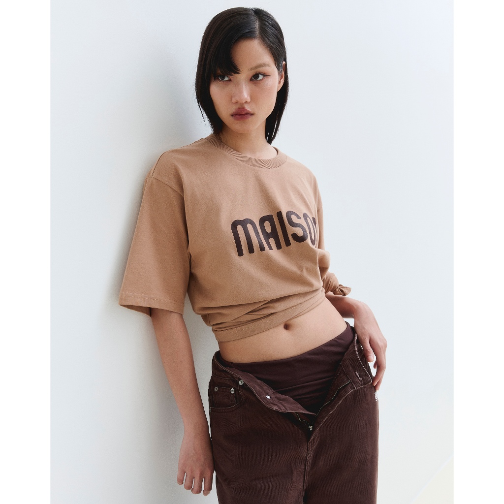 maison KEEPS | The Oversized Ink Logo Tee| Unisex | เสื้อยืด ทรง oversized ผ้านุ่มพิเศษ | มีให้เลือก 2 Size อก 44