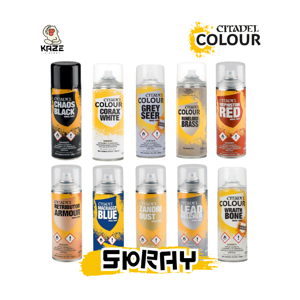 CITADEL COLOUR: SPRAY สีสเปรย์สำหรับพ่นโมเดล