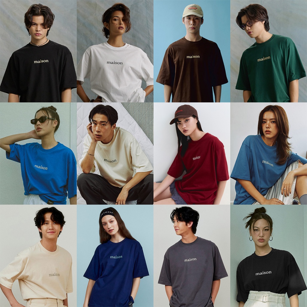 maison KEEPS | The Oversized maison Logo Tee | Unisex | เสื้อยืด ทรง oversized ผ้านุ่มพิเศษ