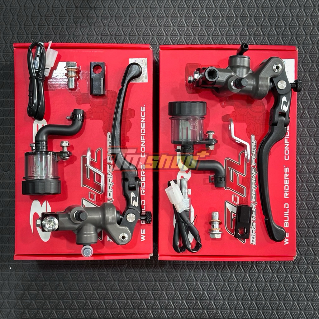 ปั๊มเบรค RCB S1 FL Hard Anodized ตัวท็อป สีไทเทเนียม ปั๊มลอย TM shop