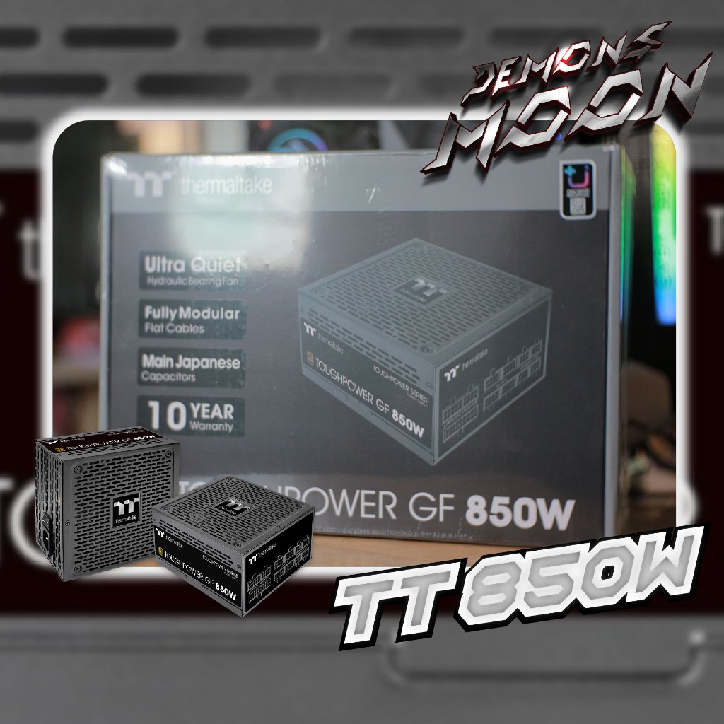 THERMALTAKE TT psu 850w(มือ1) ของใหม่ POWER SUPPLY (อุปกรณ์จ่ายไฟ) TOUGHPOWER GF TT 850W 80 PLUS GOL