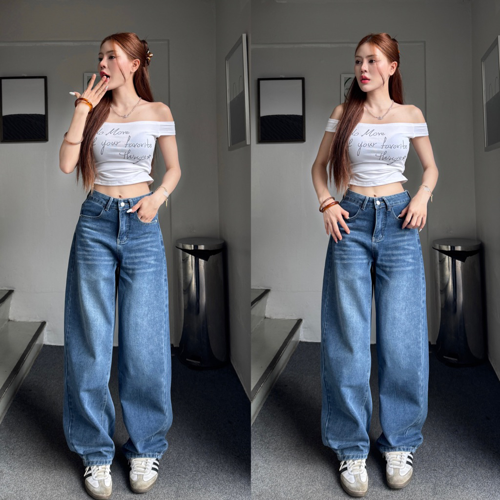 กางเกงยีนส์ Tawan Jeans สีเข้ม by modishop