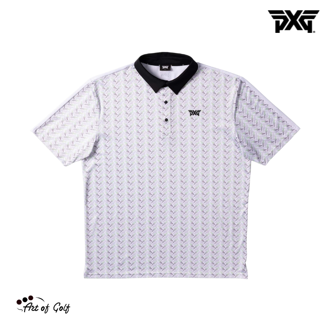 เสื้อโปโล PXG Men Athletic Fit Saguaro Perforated Polo - White