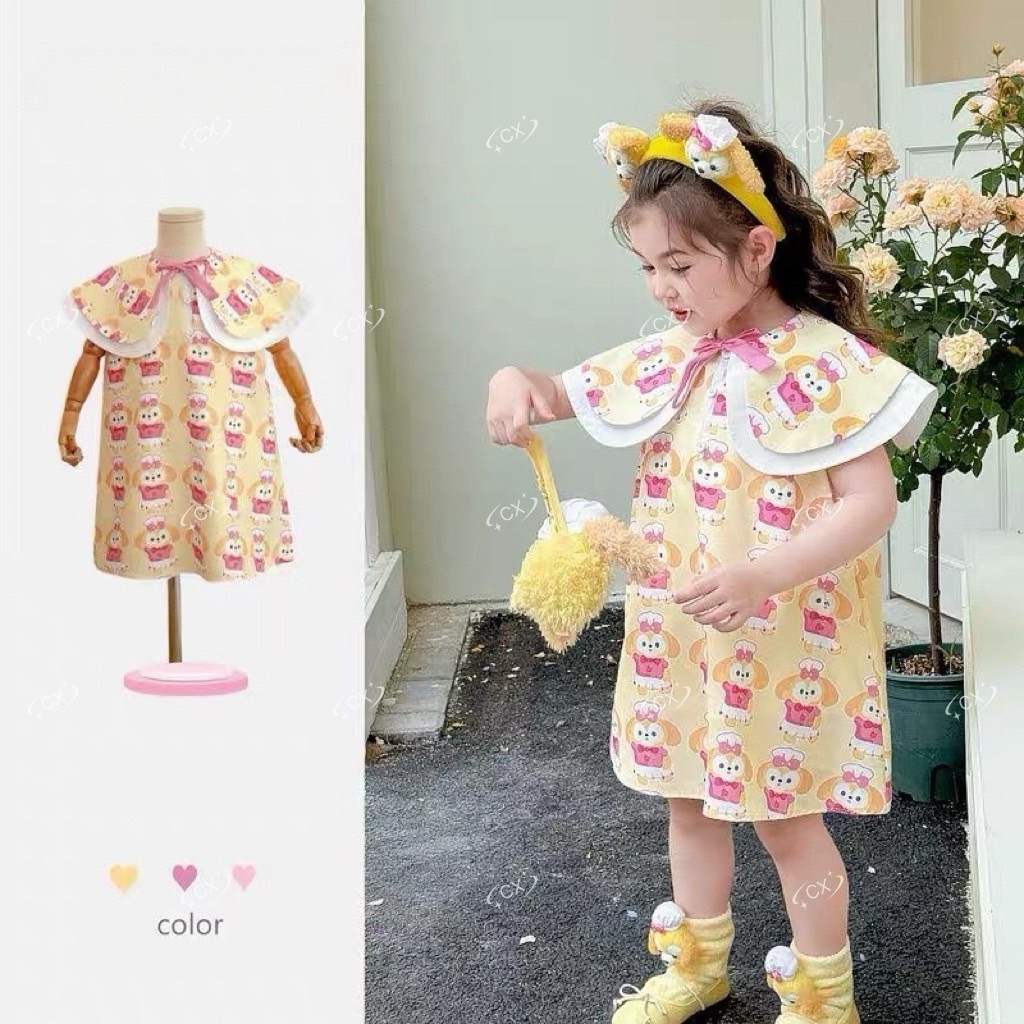 BB111 เดรสลูกสาว น้องหมาน่ารัก คุณหนู ผ้าดีมากกก พร้อมส่ง