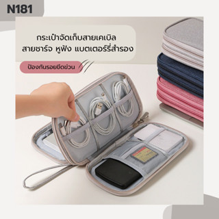 KNT กระเป๋าจัดเก็บสายเคเบิล รุ่น N181 ขนาดเล็กพกพาง่าย น้ำหน…