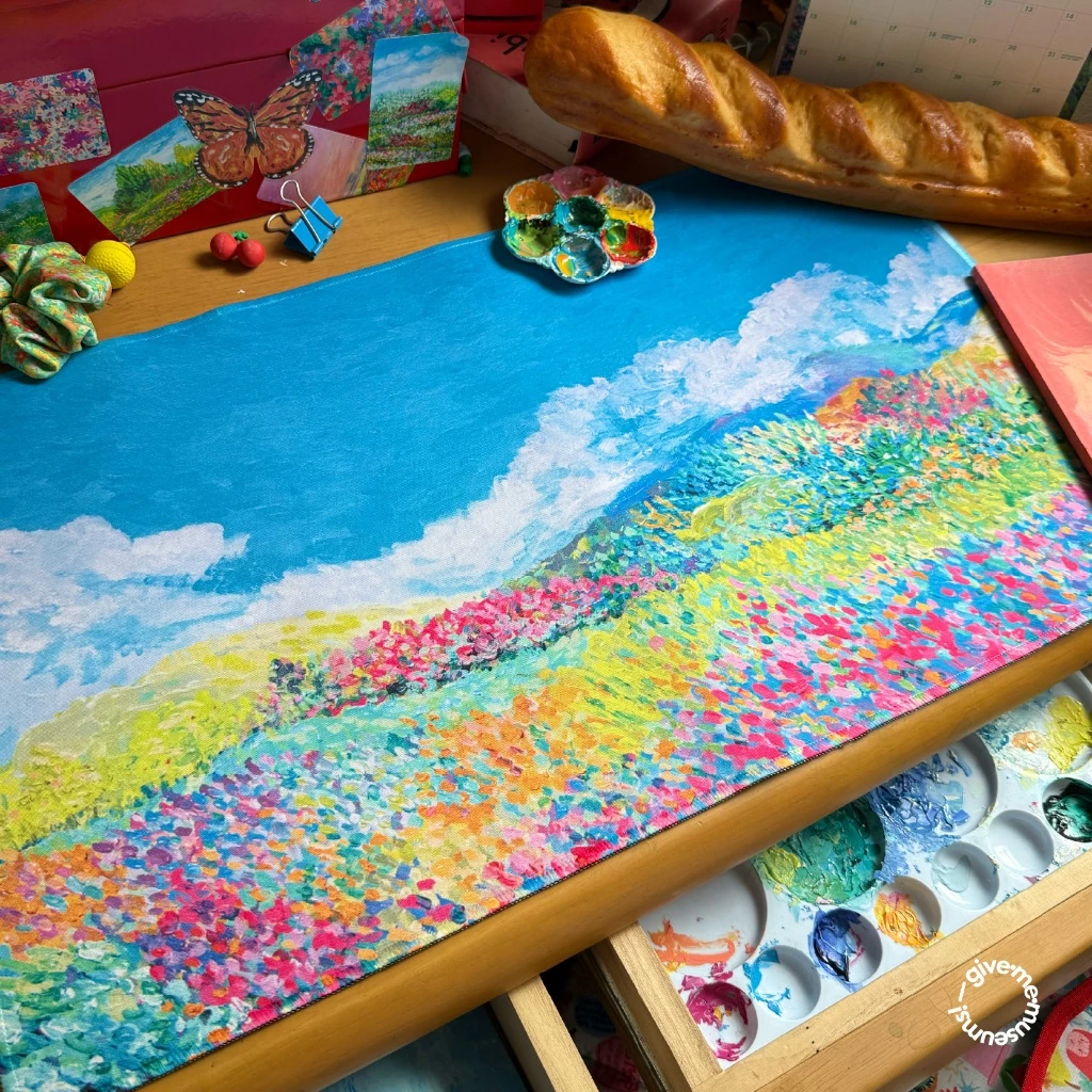 MOUSEPAD ที่รองเมาส์ รองคีย์บอร์ด Desk mat ลายภาพเพ้นต์ give.me.museums