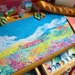 MOUSEPAD ที่รองเมาส์ รองคีย์บอร์ด Desk mat ลายภาพเพ้นต์ give.me.museums