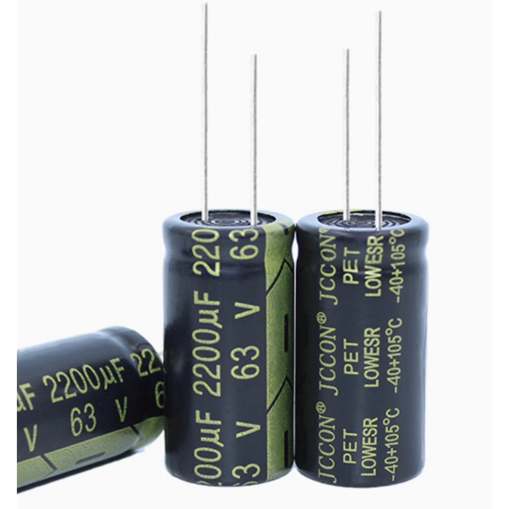 63v2200uf 18x35mm JCCON 2200uf63v Black Gold High Frequency 2200uf 63v Low Resistance Electrolytic C