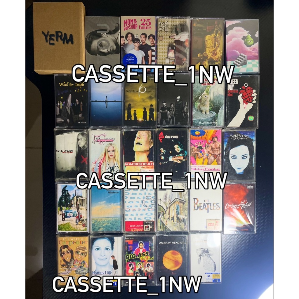 เทปเพลงไทย สากล เทปคาสเซ็ท cassette tape: Polycat, 25 Hours, Whal & Dolph, Dept, Greenday, Avril, Bo