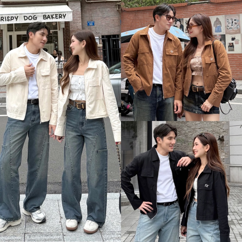 NICHARIS - เสื้อ Jacket รุ่น Lauren Jacket ผ้าไม่หนา