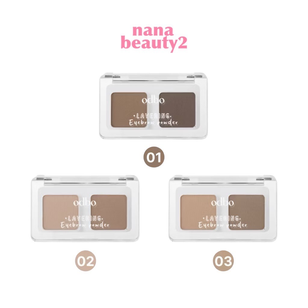 OD7018 เลเยอร์ริ่ง อายบราว พาวเดอร์ โอดีบีโอ Odbo Layering Eyebrow Powder