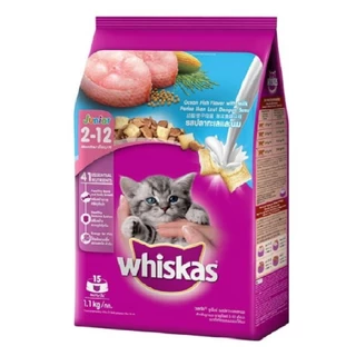 **ไลฟ์มีcode40%**อาหารแมว วิสกัส ราคาถูก Whiskasแบบเม็ด น้ำหนัก 1.2 กก