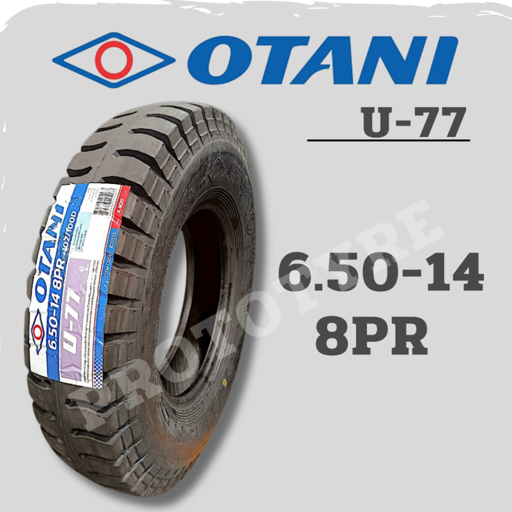ยางรถบรรทุกผ้าใบ 6.50-14 8PR ยี่ห้อ OTANI รุ่น U-77