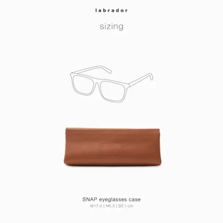 labrador SNAP eyeglasses case กล่องใส่แว่นตาหนังแท้ (LAA172)