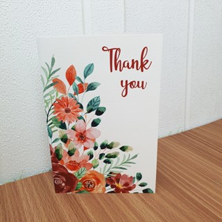 การ์ดอวยพร Thank you ขนาด4x6นิ้ว พร้อมซอง สำหรับเขียนคำอวยพร…
