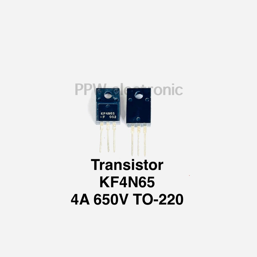 (แพ็ค1ตัว) KF4N65 4N65 KF4N65F TO220 4A 650V แบรนด์ KEC N-CHANNEL MOS FIELD EFFECT TRANSISTOR TO220 
