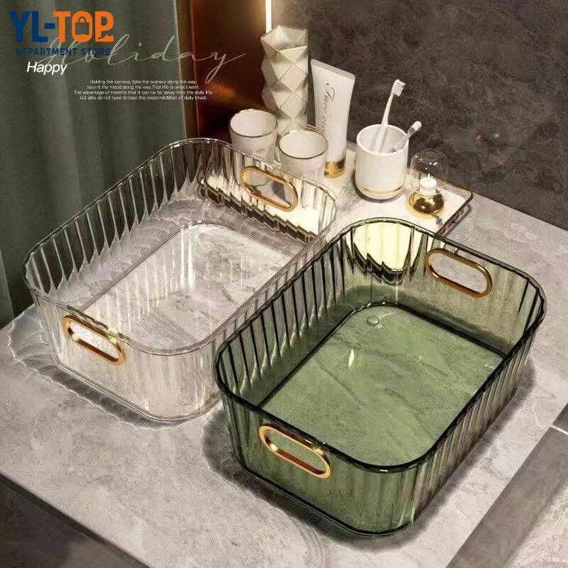 ถาดเก็บของอเนกประสงค์- วัสดุ PET เรียบหรู - ใช้เก็บเครื่องสำอาง/สิ่งต่างๆ G2678