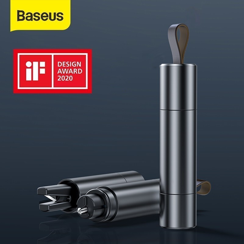Baseus ค้อนนิรภัย รุ่น Sharp Tool Safety Hammer ค้อนทุบกระจกรถยนต์ 2-in-1 ที่ตัดสายเข็มขัดนิรภัย ค้อนทุบกระจกรถยนต์ฉุกเฉ