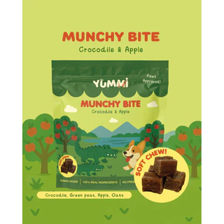 ขนมสุนัข Yummi Munchy Bite ลูกเต๋านิ่ม ทำจากเนื้อสัตว์และผัก100%