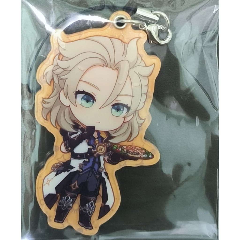 กุญแจอะคริลิกไข่มุกตัวละคร Albedo จากเกม Genshin Impact