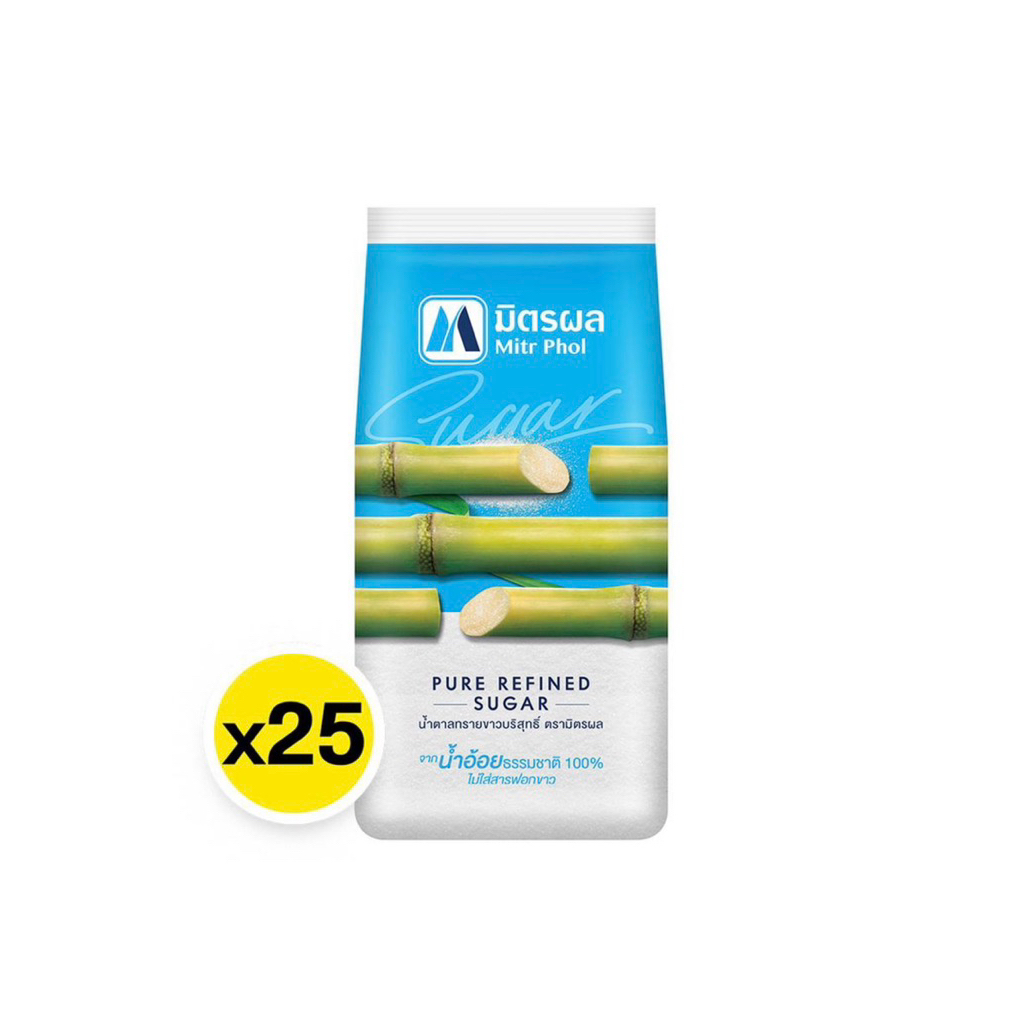มิตรผล น้ำตาลทรายขาวบริสุทธิ์ [1กก.X25ถุง]