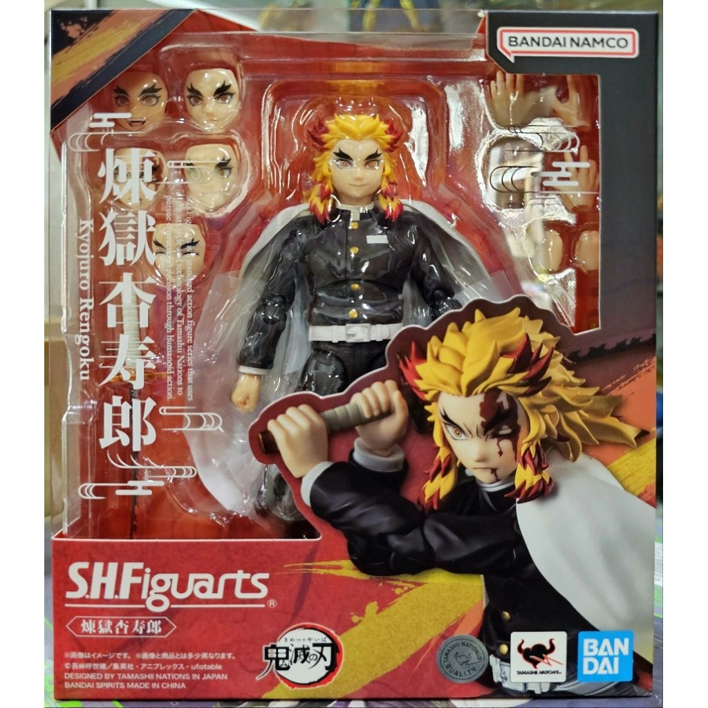 [พร้อมส่ง/มือ 1]  S.H.Figuarts Kyojuro Rengoku [Demon Slayer: Kimetsu no Yaiba] 	4573102673596