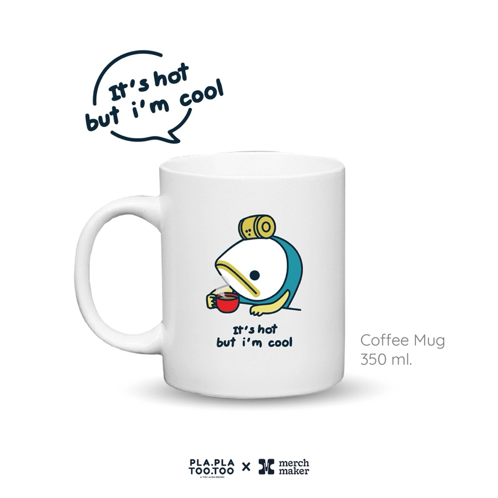 [Plaplatootoo x Merchmaker] 🐟Mug แก้วเซรามิก🐟สกรีนลาย PLAPLATOOTOO💥Pre-order💥