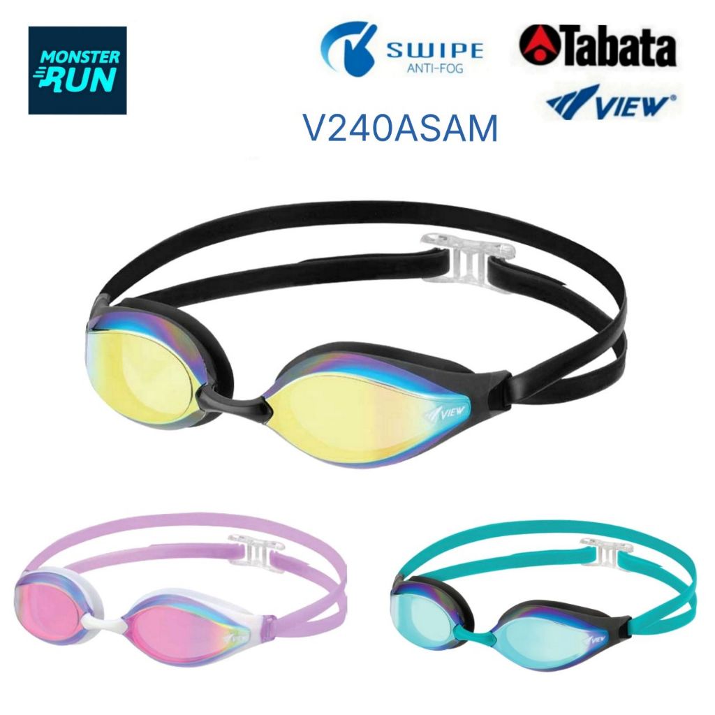 แว่นตาว่ายน้ำ แข่งขัน VIEW V240ASAM