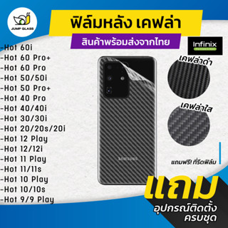 ฟิล์มหลังเคฟล่า Infinix Hot 60 Pro,60i 5G,50i,Hot 50 Pro+,40…