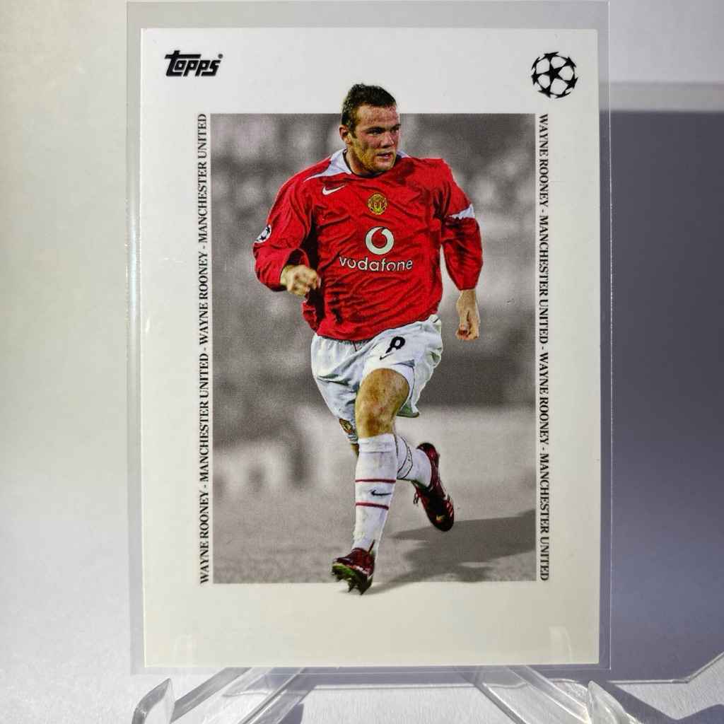 การ์ดนักฟุตบอลสำหรับสะสม WAYNE ROONEY, MANCHESTER UNITED , SIMPLICIDAD, TOPPS 2025