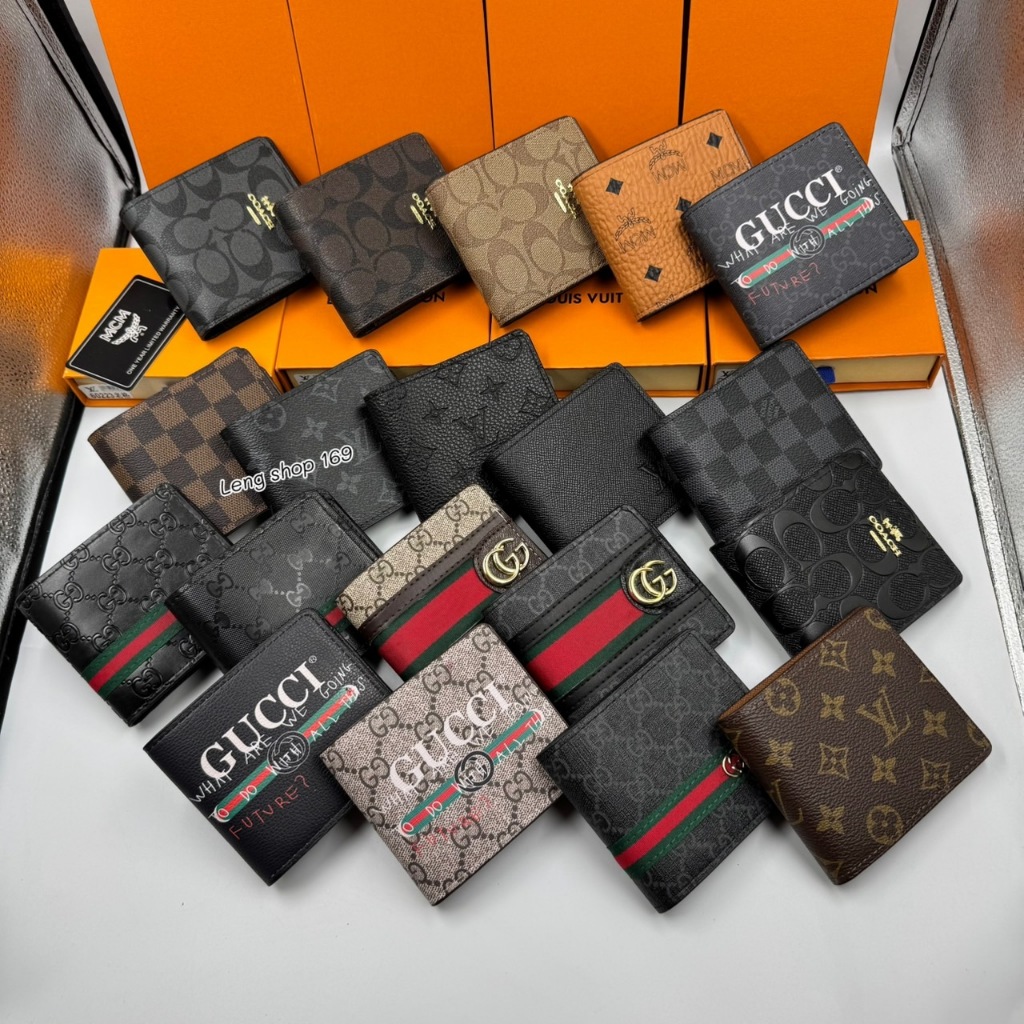 กระเป๋าสตางค์coach กระเป๋าใส่ตังค์ ผู้ชาย ใบสั้นสามารถใส่แบงค์ได้ไม่ต้องพับเป็นรุ่นขายดีมากมีอุปกรณ์ครบพร้อมส่ง