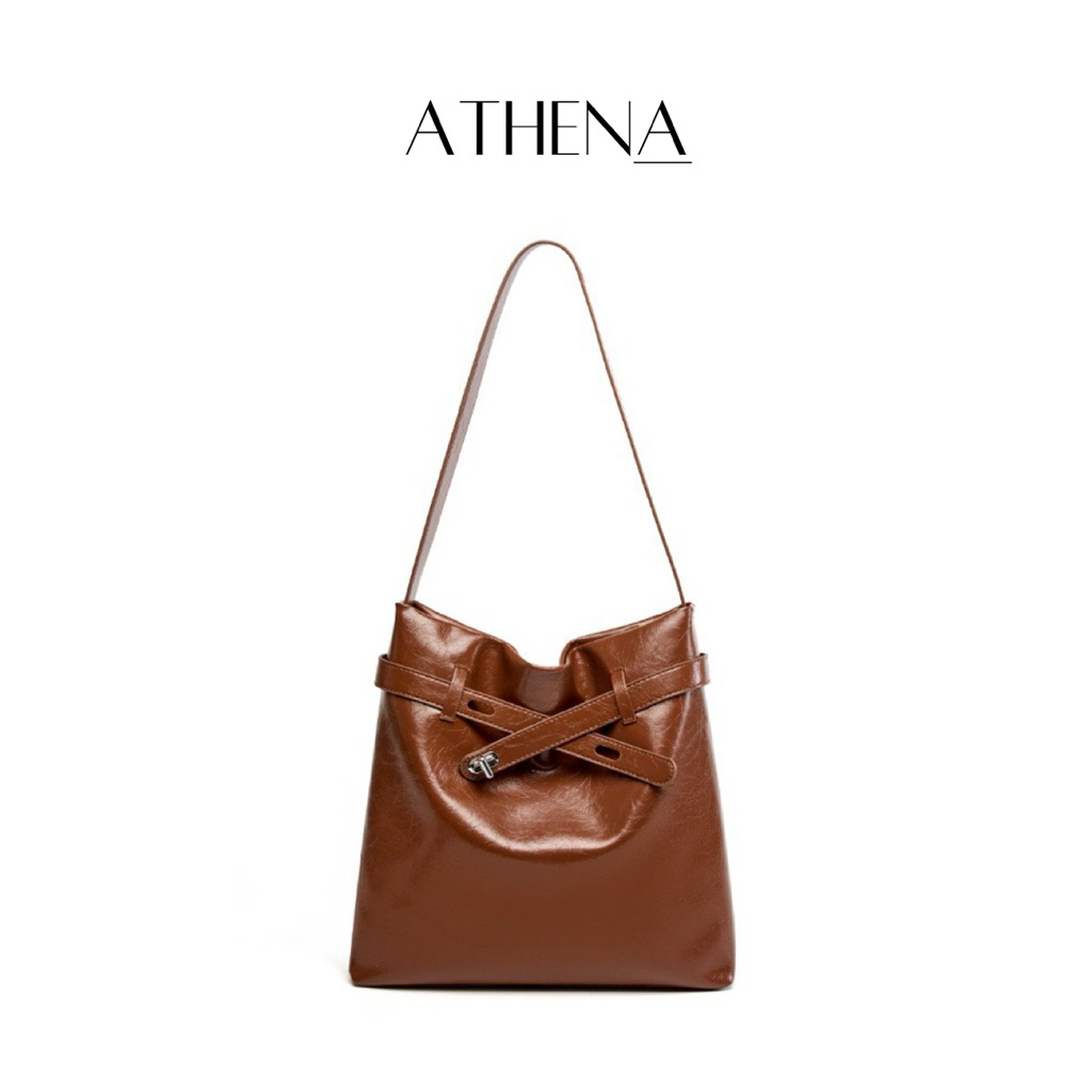 ATHENA กระเป๋าสะพาย รุ่น #BIANCA กระเป๋าหนังแท้100%