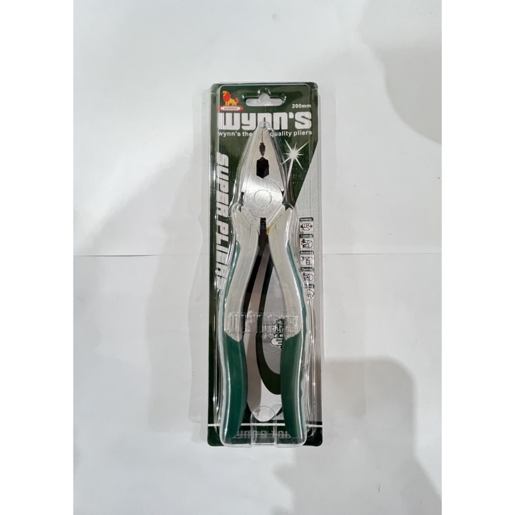 คีมปากจิ้งจก 8" WYNN'S(ครีมตัดลวด,คีมอเนกประสงค์)