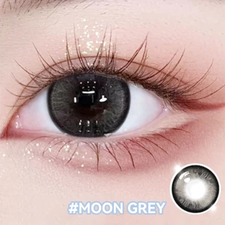 MIDROO คอนแทคเลนส์ เลนส์ธรรมชาติ ขยายรูม่านตา Black/Grey Contact Lens-14.5มม รายเดือน เลนส์