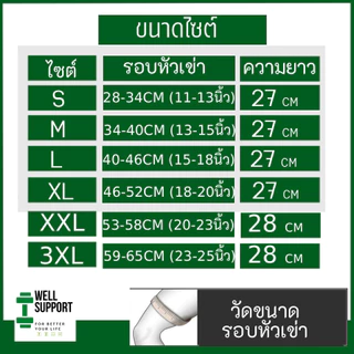 🎖️[ซื้อ1ฟรี 1]ผ้ารัดหัวเข่า Knee support สายรัดเข่า (K3) ปลอกผ้าสวมหัวเข่า สนับเข่า ซัพพอร์ตเข่า