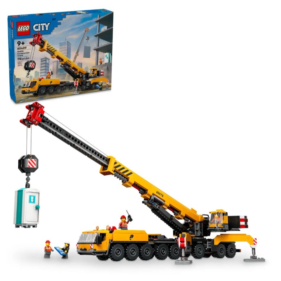 LEGO City 60409 Yellow Mobile Construction Crane