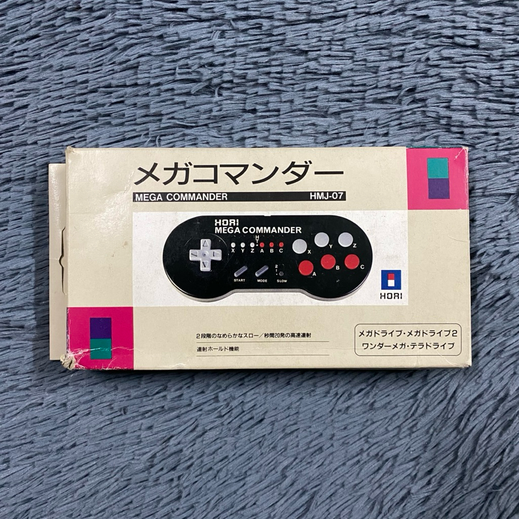 งานกล่อง จอยเครื่อง Mega Drive แบรนด์ Hori รุ่น Mega Commander กล่องสภาพกลาง (ปรับเทอร์โบ+สโลว์ปกติ)