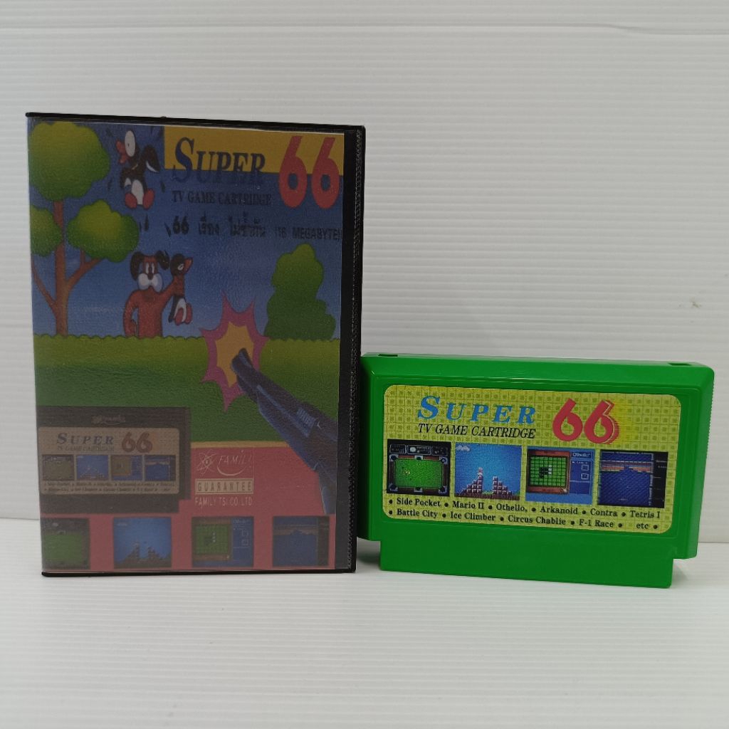 Super 66 in 1 ตลับพิเศษ  เกมรวมไม่ซ้ำ ตลับนี้พิเศษ คอนท่า เลือก 30 ตัวได้ไม่ต้องกดสูตร เลือกด่านได้เ