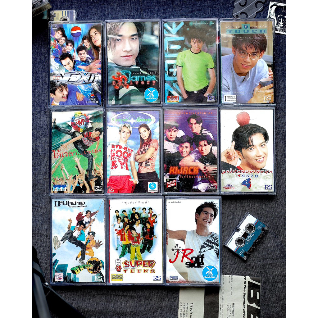 เทปคาสเซ็ต RS ยุค 90-2000 | ลิป ออย/ James / Touch / Raptor /โดม | ศิลปินดังมือสอง สภาพดี