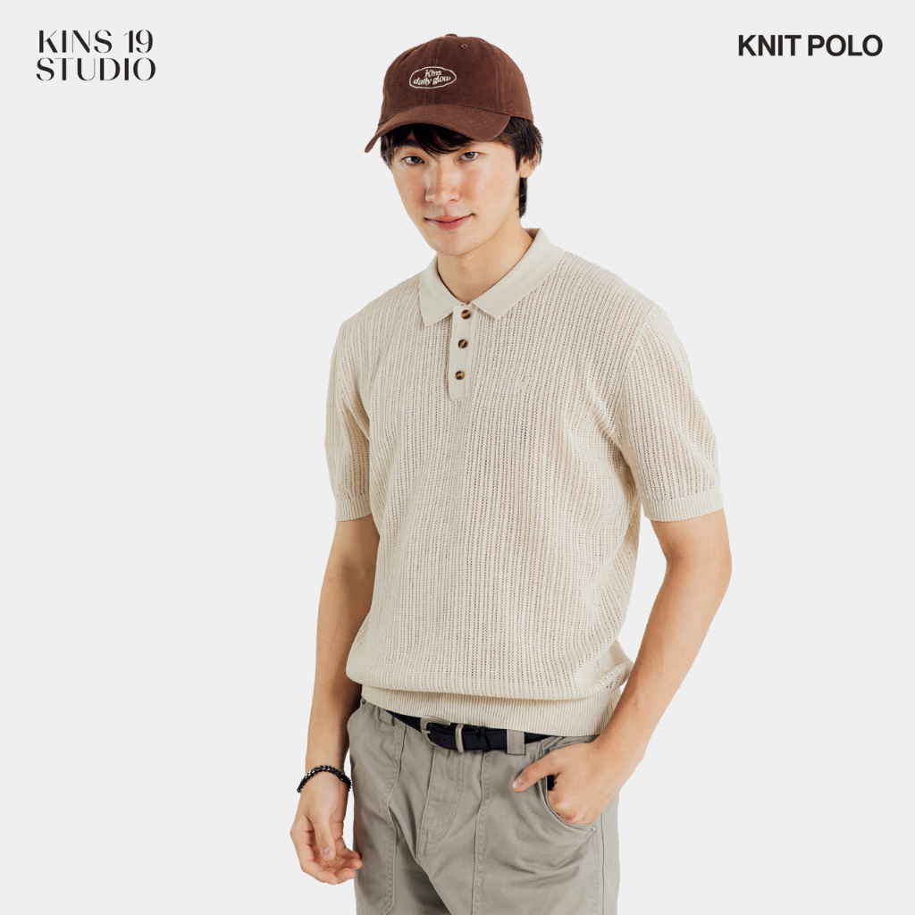 KINS | เสื้อโปโลคอปก เสื้อโปโล เสื้อผู้ชาย ทรงสวย มีทั้งหมด 4 สี 4 ไซส์ (KN134)