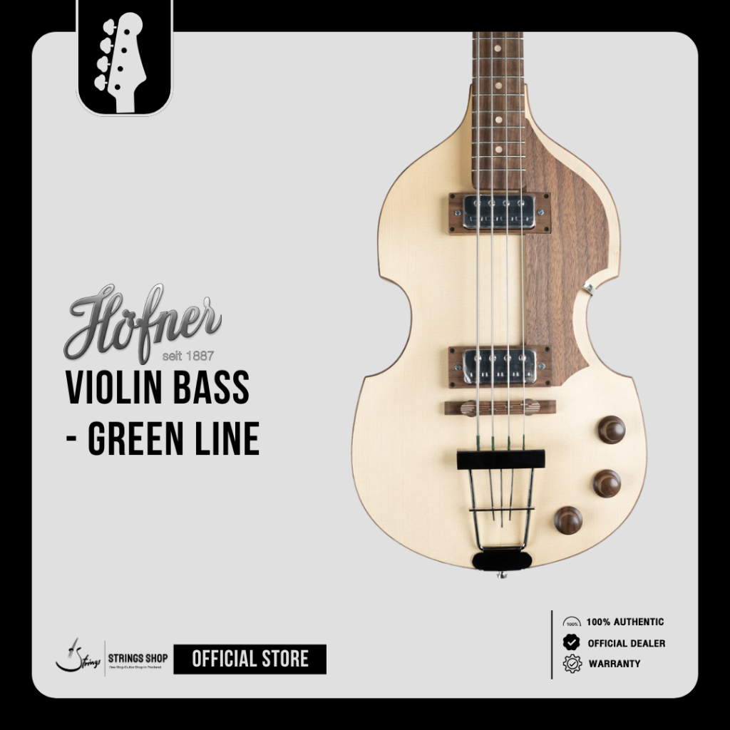 เบสไฟฟ้า Höfner Violin Bass - Green Line - H500/1-HGL-0