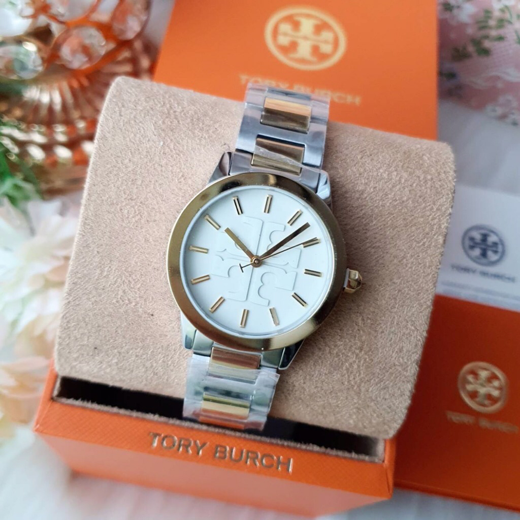 🌟(สด-ผ่อน)นาฬิกาTor❤️ของเเท้100%รุ่นTBW2025  Large Gigi Gold & Silver Stainless Two Tone Bracelet