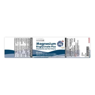 Amsel Magnesium Bisglycinate Plus Chamomile And Tart Cherry 30 แคปซูล แอมเซล แมกนีเซียม บิสไกลซิเนต พลัสคาโมมายด์